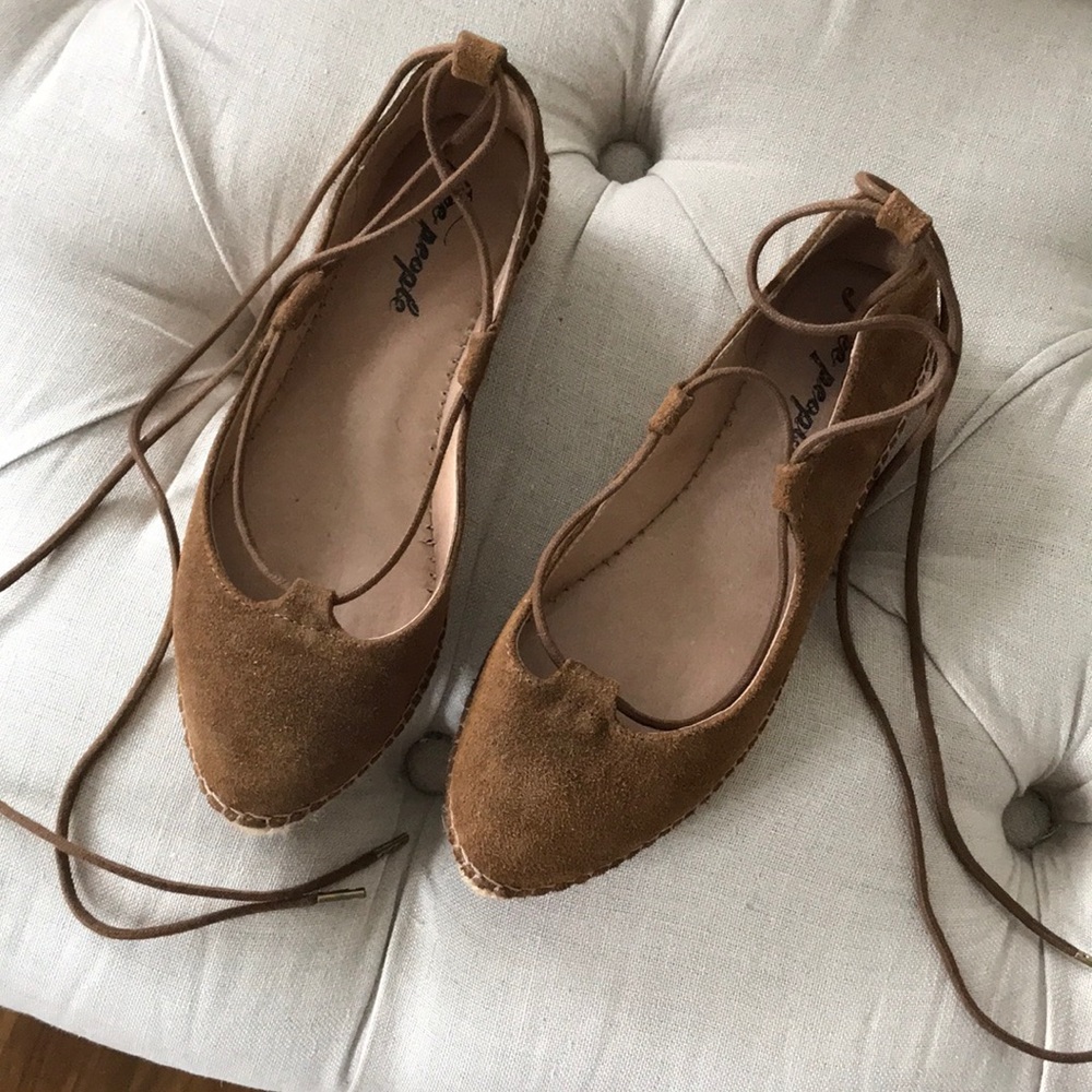 Free People suede Paloma espadrille